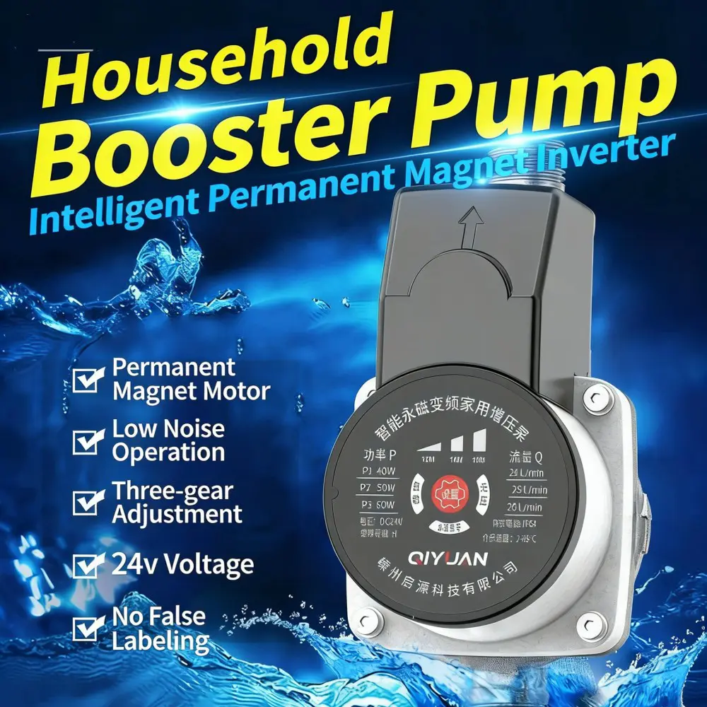 ปั๊มบูสเตอร์เงียบความถี่ตัวแปรแม่เหล็กถาวรอัจฉริยะ